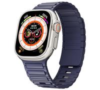 Magnetic Silicone Strap for Apple Watch Strap 40mm 41mm 42mm 44mm 45mm 46mm 49mm 38mm Soft Silicone Magnetic Link Sport Bands for iWatch Ultra 2 Ultra Series 10 9 8 7 SE 6 5 4 3 SE 2