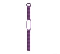 Magnetic Silicone Strap for Plaud NotePin/NotePin S (2025), Soft Replacement Strap with Secure Clasp, Comfortable Watch Strap in Black (Purple)