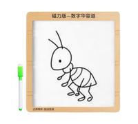 Magnetic Slide Puzzle Toy - Educational Number Matching Game, 1-99 Counting Practice Board, Doodle Writing Pad With Pen, Compact Travel سرگر Activity Set, Engaging Cognitive Skill Builder, Perfect