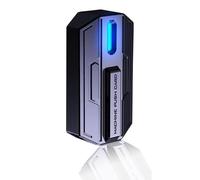 Magnetic Slider Toy,3 Layer Mini Metal Decompression Hand Push Toys with Luminous Lights,Portable Magnetic Fidget Stress Relief Slider Toy for Men,Women,Students,Adhd People (Blue Lights)