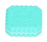 Magnetic Slider Toys Biscuits Appearance Fingertip Push Slider Relieve Stress Anxiety for Office Portable (Green)