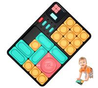 Magnetic Sliding Puzzle - 15x15cm Electronic Brain Game, Portable Handheld Logic Toy | Long Lasting Interactive Travel Game for Kids, Teens, Adults, Mind Training, Entertainment Plez