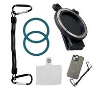 Magnetic Smartphone Holder - Clip on Mobile Mount (with High Strength Magnet) | Portable Outdoor Activity Bracket for Backpacks, Belt Loops, Biking, Traveling, Camping, Hiking and More |