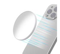Magnetic Smartpone Selfie Mirror Photo Vlog Convex Selfie Mirror Compatible for iPhone 17 16 15 14 13 12 Pro Max Plus (White)