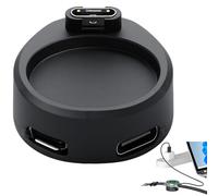 Magnetic Smartwatch Charger Dock with USB-C & Micro USB for Garmin Watch, Gold-Plated Copper Core Fast-Charge Puck Compatible with Garmin Fenix/Forerunner/Venu/Epix/Tactix/Approach/Enduro