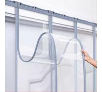 Magnetic Sn Door - Weatherproof Self-Cng Customizable Grey Strips Fits 0.55x2/1.8x7.54ft Bug Protect Easy Access Mesh for Home Entry