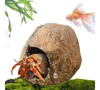Magnetic Snake Cave, Natural Reptile Rock, Lizard & Spider Habitat, Magnetic Design, Realistic Texture, (10x8x8cm), Ideal for Snakes, Lizards, Spiders, and Aquarium Fish