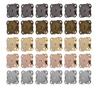 Magnetic Snap, 30 Pieces Magnetic Buttons, Metal Fasteners Sew on Magnets Clasps Replacement Magnetic Closures for Bag, Clothing, Fabric Sewing DIY Crafts, 5 Colours