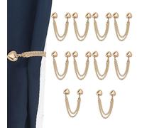 Magnetic Snaps For Clothing,Powerful Sweater Clothing Magnets - 10X Round Pinless Brooches Magnetic Snaps With Chain Clothing Accessories For Clothes Sweater Cardigan
