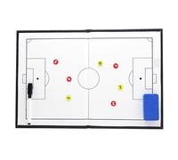 Magnetic Soccer Coaching Board with Tactics Magnets, Coaches Strategy Tactical Blackboard, Foldable Design, Writable and Erasable, Lightweight, for Training