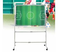 Magnetic Soccer Coaching Board with Wheels, Tactical Teaching Tool for Horizontal and Vertical Football Strategy Sessions