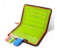 Magnetic Soccer Lineup Board, Magnetic Soccer Coaching Board, with Markers and Erasers, Sturdy Material, Zipper Design, Slim and Portable, for Training
