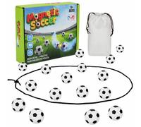 Magnetic Soccer String Game with 20 Football Stones 2 Player Family Strategy Tabletop Game Thinking Skill Improvement for Family Interactive Strategy Activity