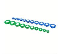 Magnetic Socket Adapter Set 21 Piece 5/16-7/8 Inch Hex Insert Kit for Impact Driver Drill Automotive Repair Green Blue(2pcs)