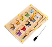 Magnetic Sorting Board - Wooden Puzzle Matching Activity Disc | Preschool Concentration Learning Activities Toddler Fine Motor Skills Toy for Girls 3+ Years Old