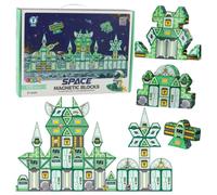 Magnetic space building blocks 172 pcs