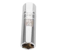 Magnetic Spark Plug Socket Thin Wall 3/8 Drive 9/16 Inch 6-Point | Chrome Vanadium Steel Construction, Secure Magnetic Core, Quick Fitting for Most Car Spark Plugs, Mechanics and DIYers