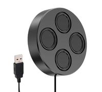 Magnetic Speaker, USB Cable Stereo Reader with Deep Bass, for Golf Carts, for PC, Desktop, TV, Player Vehicle, This Magnetic Speaker Uses a USB Sound Card or a USB Sound Card