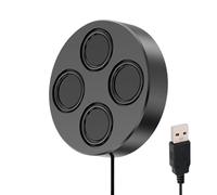 Magnetic Speaker | USB Desktop Speaker Cables with High Volume and Deep Bass - Magnetic Speakers for Laptop Computers | for Tablet Home Parties Office Classroom Games Room Bookcase TV