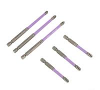 Magnetic Special Cross Screwdriver Bits 6 Pieces for Electricians Alloy Steel FPH2 Size, Length Options 65mm and 110mm