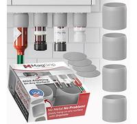 Magnetic Spice Jars Grip, RV Camper Kitchen Organization, Organization Must-Haves, Camper Must Haves, RV Kitchen Accessories, Motorhome Accessories, Tiny Home Kitchen Gadgets Space Saving 4pk Grey