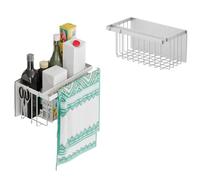 Magnetic Spice Rack Set of 2 Fridge Spice Rack Spice Rack Magnetic Storage Rack Portable Kitchen Spice Storage Box Wall Mounted Single Use