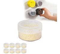 Magnetic Spice Tins, 8pcs Magnetic Spice Container Magnetic Spice Jars, Storage Spice Containers Spice Rack on Fridge, Magnet Spice Tins Set with Lids for Kitchen Camping