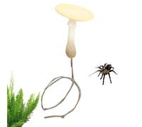Magnetic Spider Ornaments - Habitat Decoration for Tiny Pet | Realistic Terrarium Accessory with Secure Magnet Mount for Reptile Mantise Scorpion and Home Enclosures Indoors, 4.7x4.7x2.5cm