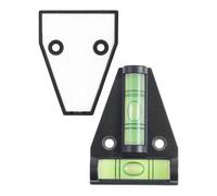 Magnetic Spirit Level, 2 pcs, Handy Small Cross Spirit Level for Camper, with Magnet, Mobilehome, Two-Way nivelling for Motor Home, Caravan Levelling Ramp, Car Camping Accessories, Mini DIY Ruler