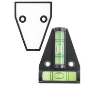 Magnetic Spirit Level, 2 pcs, Handy Small Cross Spirit Level for Camper, with Magnet, Mobilehome, Two-Way nivelling for Motor Home, Caravan Levelling Ramp, Car Camping Accessories, Mini DIY Ruler