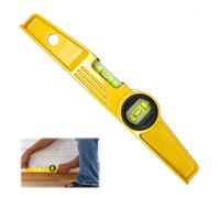 Magnetic Spirit Level 25cm/10 Inch Rare Earth Magnetic Aluminium Alloy Tool with LCD Display for Scaffolding Welding Metal Structures 0.5mm/m Accuracy Scaffold Level Tool