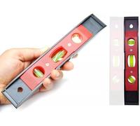 Magnetic Spirit Level 9 Inch DIY Builders Trade Small Torpedo Bubble Tool Level 3 Bubble Vials for Precision - Horizontal, Vertical & 45° Measuring Tool for DIY