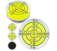 Magnetic Spirit Level Vial Set, 5 Pieces, with Ø 32 mm Diameter, Spirit Level with air Bubble, Small Bubble nivel Vial Water, Levelling, Circular Ruler for caravans, Camera, DIY