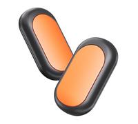 Magnetic Split Hand Warmer - 2-Pack USB Rechargeable Mini Portable 2-in-1 Hand Warmer & Charger, Same Color Set for On-the-Go Warmth (orange)