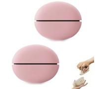 Magnetic Split Mini Hand Warmer Portable Heater Pocket Size, USB Rechargeable Mini Portable Heater, 3 Heat Settings Fast Heating for Outdoor for Women Men (Pink,2pcs)