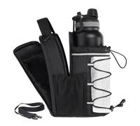 Magnetic Sports Bag for Drinking Bottle, Magnetic Water Bottle Holder for Fitness, Waterproof, Leak-proof Shoulder Bag with Adjustable Strap for Training, Commuting, Travel