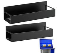 Magnetic Spray Bottle Rack - 2 Piece Paint Can Storage Holder, Toolbox Organizer | Wall Mounted Metal Bracket for Garage Tools, Heavy Load Spray Organizer, Compact Bottle Mount for Workshop or Shed,