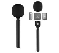 Magnetic Stand for DJI Mic 3/Mini/1/2/Rode Wireless GO II/Micro/Insta360 Air Handle Rig Interview Lavalier Wireless Microphone Adapter Holder Handheld Mount for Hollyland Lark M1/C1/Synco G1/A2