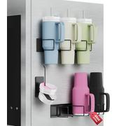 Magnetic Stanley Cup Holder for Refrigerator, Water Bottle Organizer for Stanley 40 oz with Tumbler Lid Organizer, Kitchen Pantry Organizers and Storage for Stanley Cup Accessories