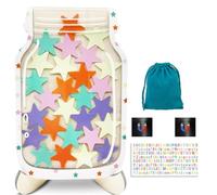 Magnetic Star Reward Jar for Kids - Personalized Behavior Incentive Chart for Home & Classroom - Fridge or Board Magnetic Reward System for Parents & Teachers