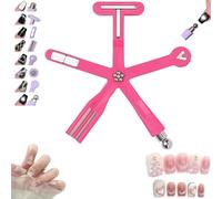 Magnetic Starfish Nail Tool, 8-in-1 Multi-Effect Cat Eye Magnet for Gel Nails, 2026 New 3D Magnet Wand Nail Art Stick Tool Accessories, DIY Home Manicure (Red)