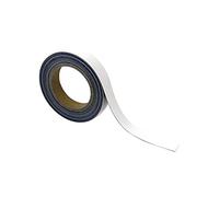 Magnetic Steel Easy-Wipe Tape, Thin & Flexible, Cut to Fit Strip, Magnetic, High Visible Identification. Suitable For All Non-Magnetic Surfaces (White 30mm x 10m)