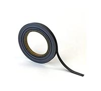 Magnetic Steel Easy-Wipe Tape, Thin & Flexible, Cut to Fit Strip, Strong Magnetic Tape, High Visible Identification, Suitable For All Non-Magnetic Surfaces - Matt Black - H.10mm x W.10M