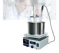 Magnetic Stirrer Hot Plate w/Stir Bar, LED Digital Display, 0-2450rpm Magnetic Hotplate Stirrer, Heating Power Hot Plate Stirrers for Mixing & Stirring in Laboratory(5L)