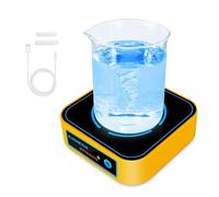 Magnetic Stirrer Mini Stir Plate With 2 Pcs Bars 3000RPM Mixer Lab Stirrers Brushless DC Motor Stir Powerfully(Yllow)