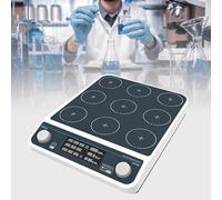 Magnetic Stirrer Multi-Position 9 Stations with Sync/Async Control, LED Display, Adjustable Speed (50-1500 RPM) & Timer (1 Min - 19H 59M)