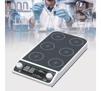 Magnetic Stirrer With LED Display - Synchronous/Asynchronous Control - Adjustable Speed/Time - Multi-Position Lab Stirrer - 50-1500 RPM Digital Display Mixing Work Plate - Professional Stirring Tool