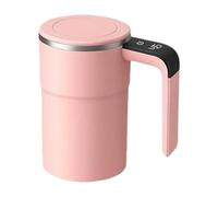 Magnetic Stirring Coffee Cup Self-Stirring Coffee Mug with Digital Display and Spill Proof Lid for Protein, Coffee, Tea