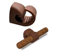 Magnetic Stogie Holder for Golf Cart,Universal Golf Cart Silicone Magnetic Holder Clip Mount Adjustable Fits 20 to 70 Ring Gauge Design, Attach to Metal & Stainless Steel Fits Golfing (Brown)