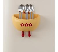 Magnetic Storage Box, Strong Fridge Organizer With Hooks, PP Wall Mounted Kitchen Rack For Utensils, Modern Red Yellow Ingot Design(Yellow)